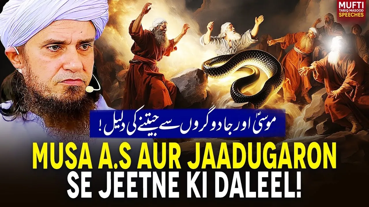 Musa A.S Aur Jadugaron Se Jeetne Ki Daleel   | Mufti Tariq Masood Speeches